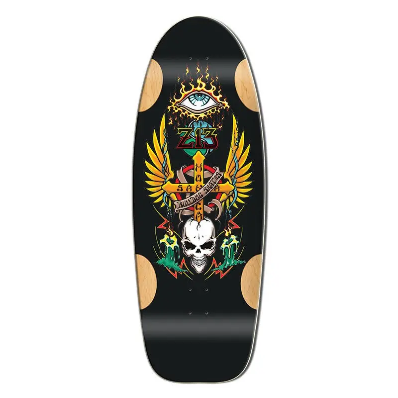 Bull Dog Designs Z-13 Black Formica 33"X 11.875"X Wb 18.5" Skateboard Deck 1