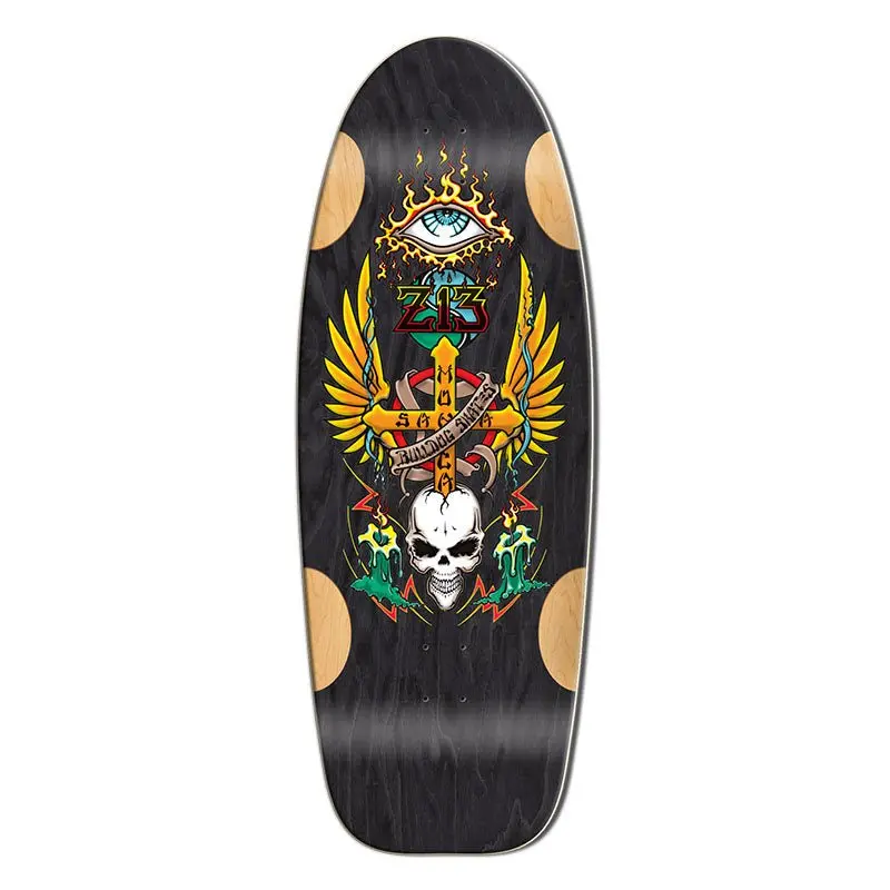 Bull Dog Designs Z-13 Black Stain 33"X 11.875"X Wb 18.5" Skateboard Deck 1