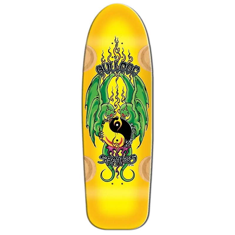 Bull Dog Skates 10.75" X 34.5625" Yellow Beamer 11 Skateboard Deck 1