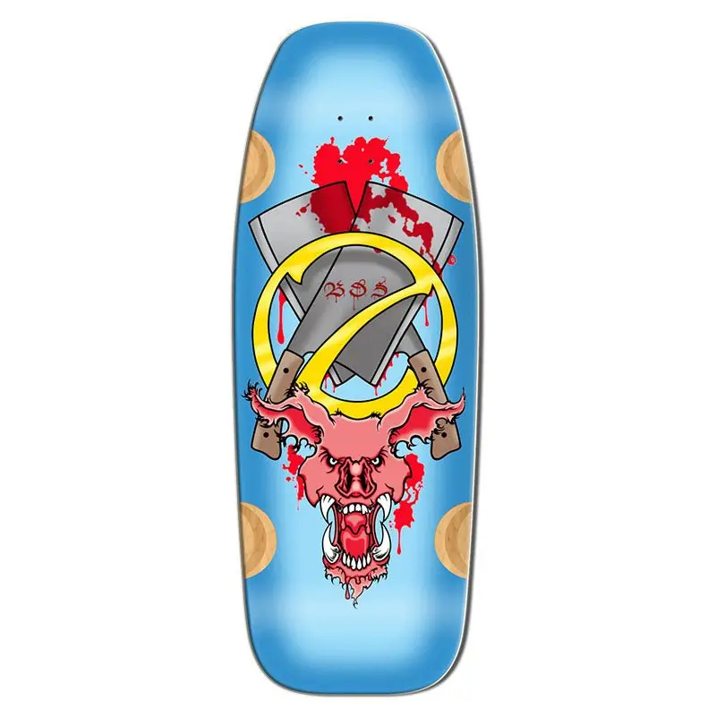 Bull Dog Skates 12" X 33" Evil Pig Blue Skateboard Deck 1