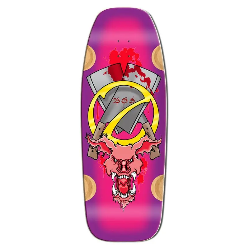 Bull Dog Skates 12" X 33" Evil Pig Pink Skateboard Deck 1