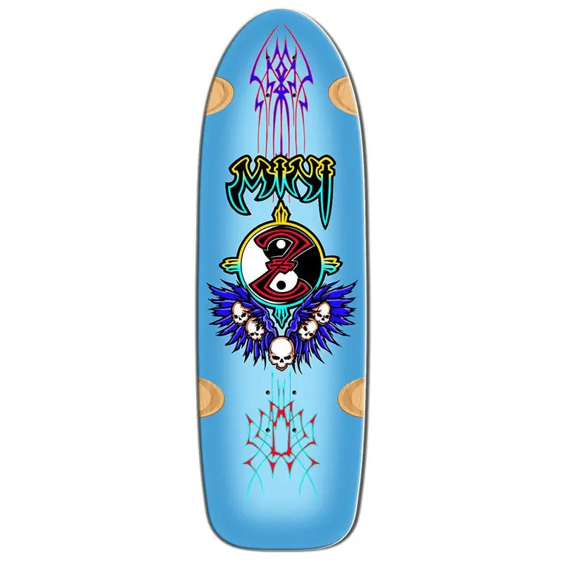 Bull Dog Skates 9.5" X 30.5" Mini Z Blue Skateboard Deck 1