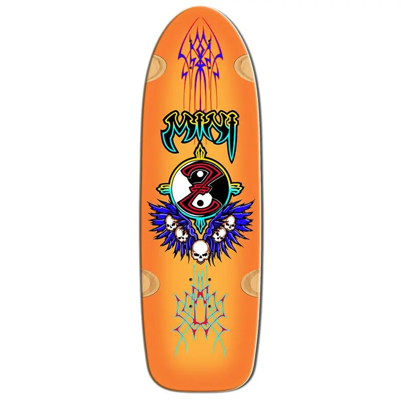 Bull Dog Skates 9.5" X 30.5" Mini Z Orange Skateboard Deck 1