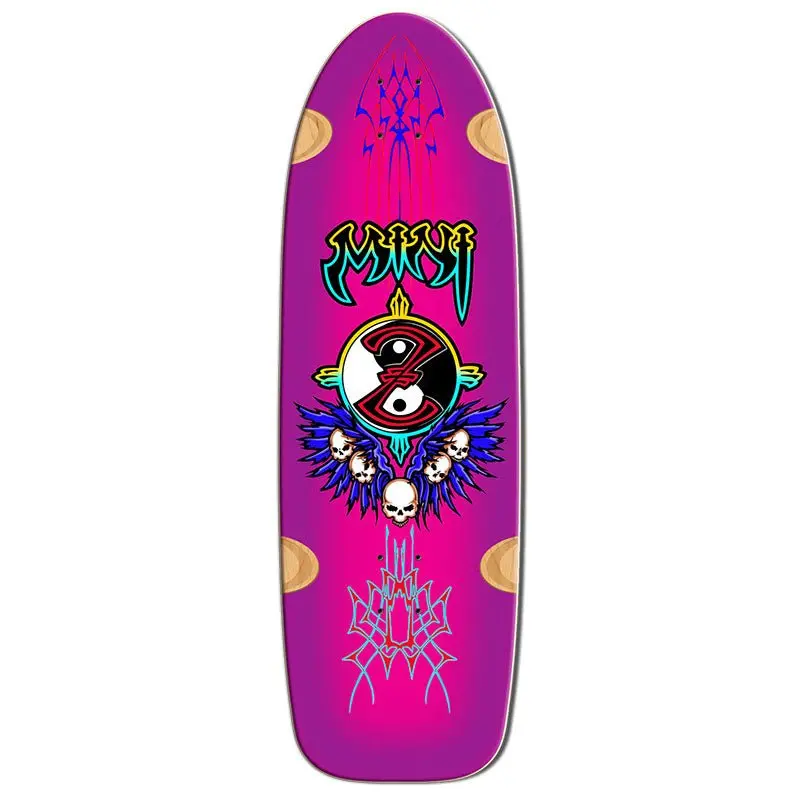 Bull Dog Skates 9.5" X 30.5" Mini Z Pink Skateboard Deck 1