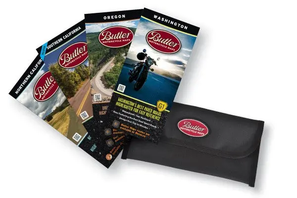 Butler Maps - Motorcycle Maps Pacific Pack 1