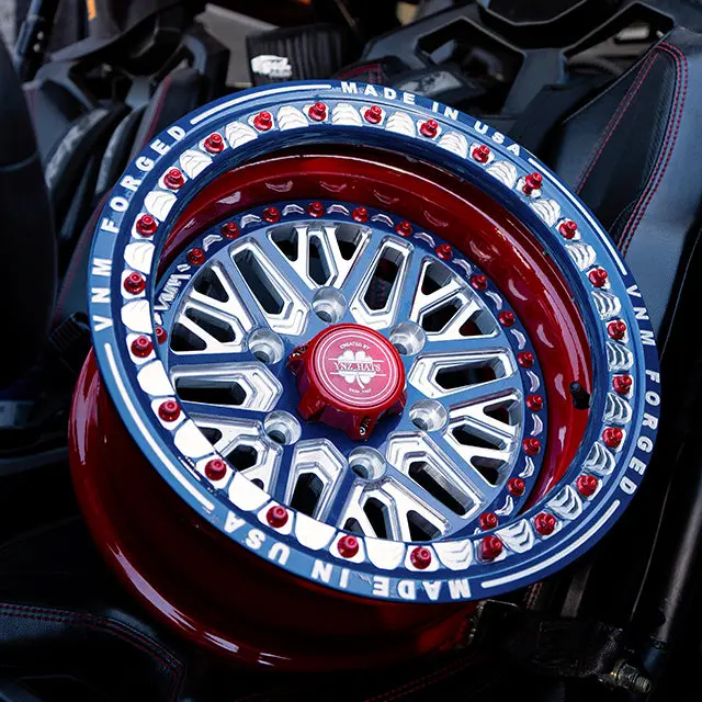 V-1 The Argo Beadlock Vnm Forged Aluminum Utv Wheels For Can Am Maverick R 6 Lug 1