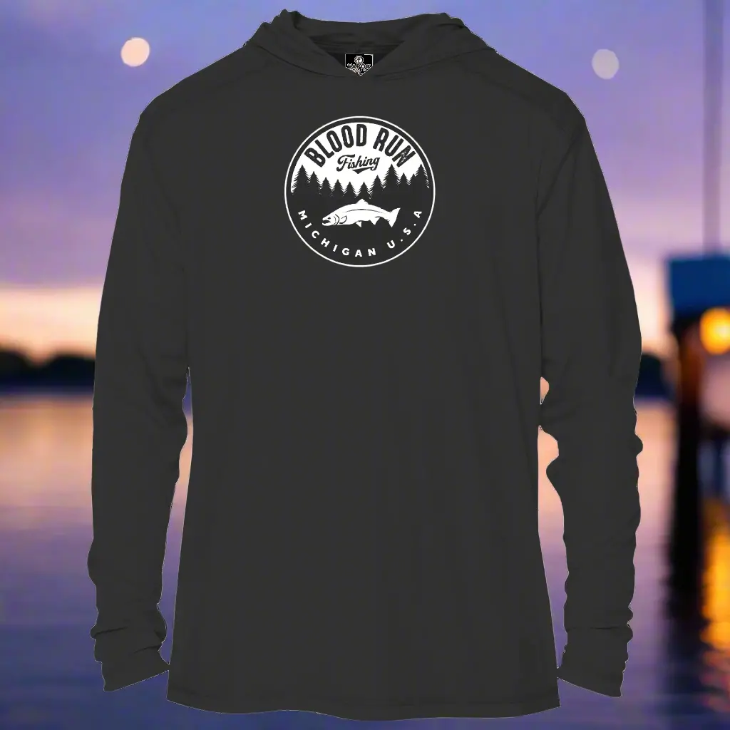 44 North Carbon Grey Upf50+ Fishing Hoodie 1