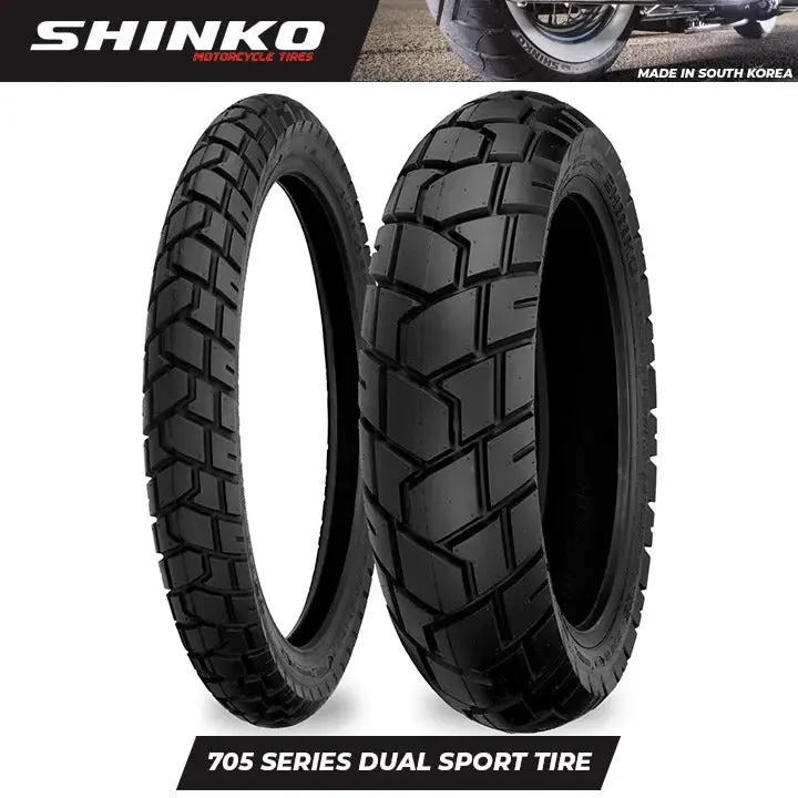 Shinko Motorcycle Tires E705ii Dual Sport Scooter 120/70-14 2