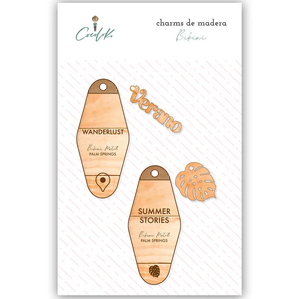 Set De Charms De Madera - Bikini 1