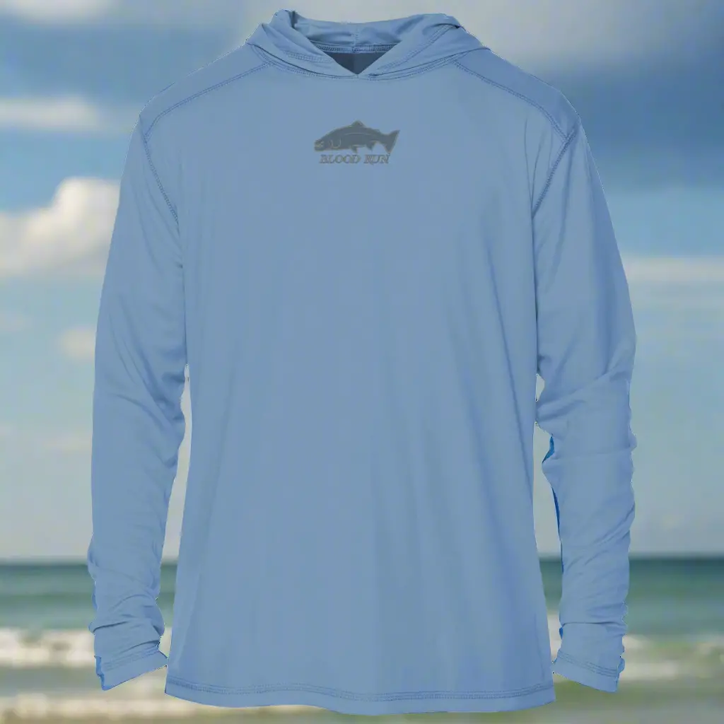43 North Columbia Blue Upf50+ Fishing Hoodie 1