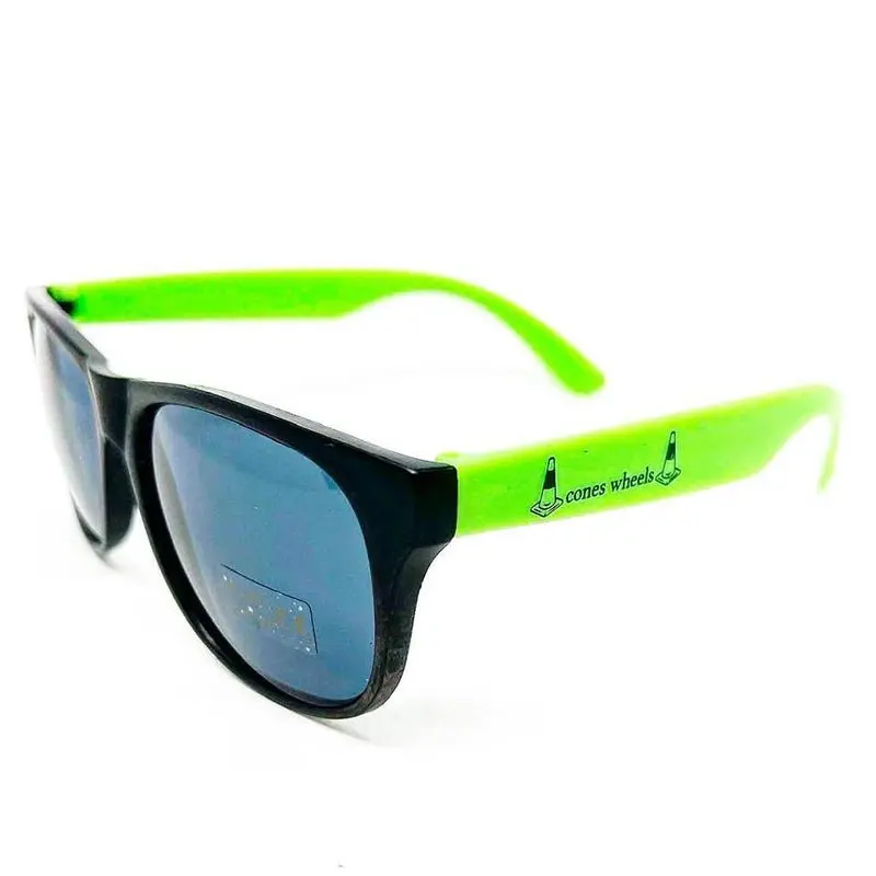 Cones Wheels Neon Green Sunglasses 1