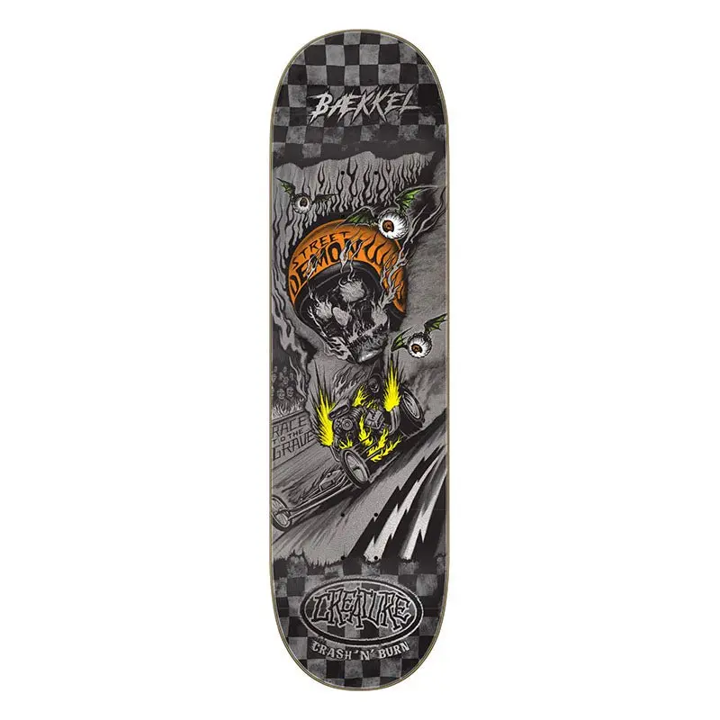 Creature 8.6" X 32.11"  Baekkel Crash And Burn Skateboard Deck 1