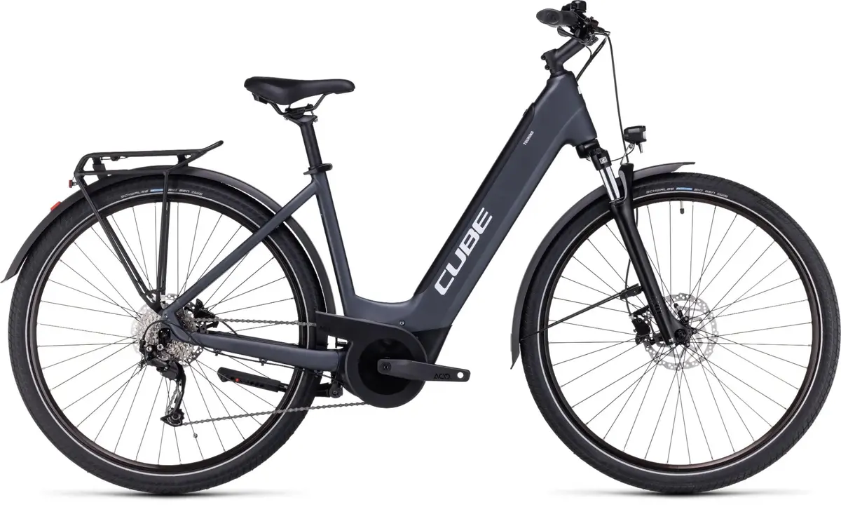 Cube Touring Hybrid One 500 Easy Entry Hybrid Bike 500Wh Battery Grey'n'white 1
