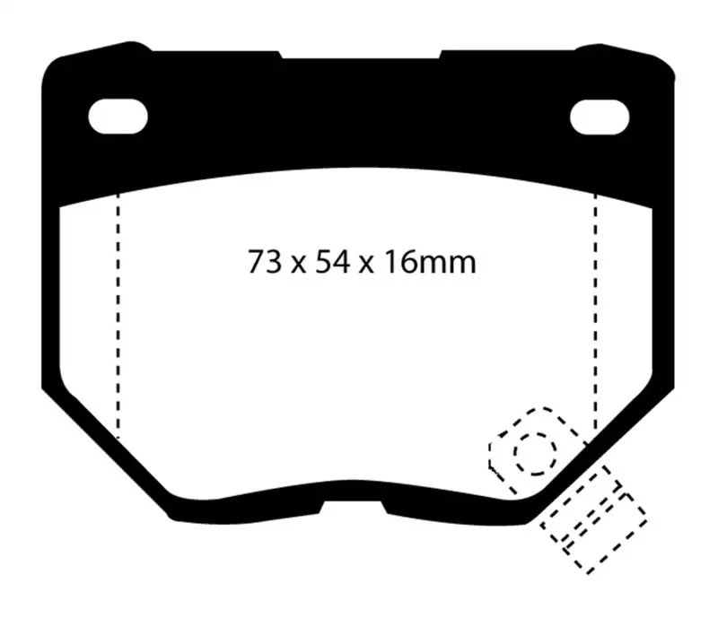 Ebc 89-95 Nissan Skyline (R32) 2.6 Twin Turbo Gt-R Redstuff Rear Brake Pads 1