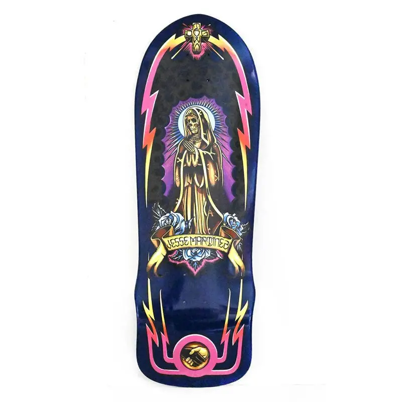 Dogtown 10" X 30.25" Jesse Martinez Guadalupe Handshake 1987 Royal Blue Skateboard Deck 1