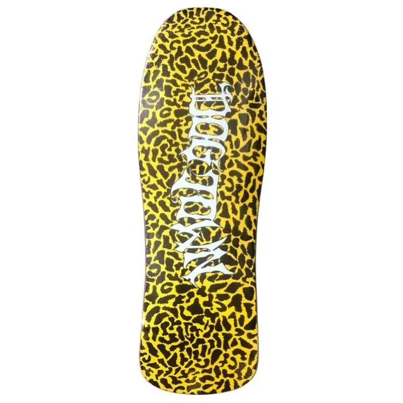 Dogtown 10.125" X 30.5125" Horror Script Leopard (Yellow) Jackson Skateboard Deck 1