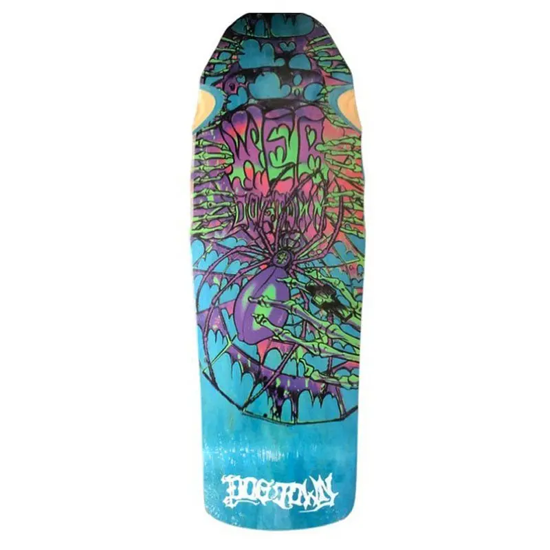 Dogtown 10.25" X 30.825” Web Reissue (Blue Stain) Skateboard Deck 1