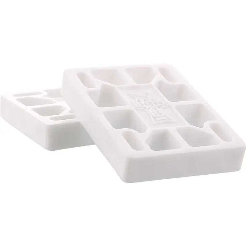Dogtown 1/2"  White Hard Riser Skateboard Pads 2Pk 1