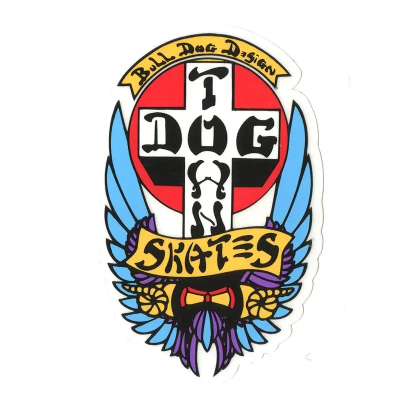 Dogtown Skateboards 4" (Large) Og Bull Dog 70S Sticker 1