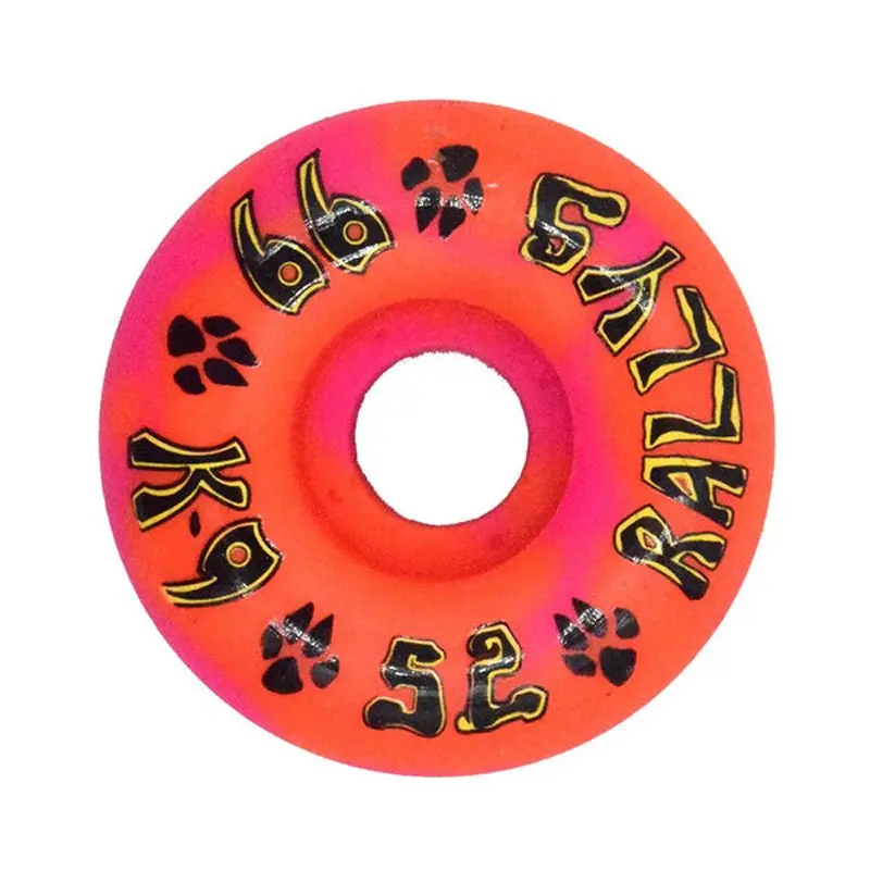 Dogtown 52Mm X 99A  K-9 Rallys Pink / Orange Swirl Skateboard Wheels 4Pk 1