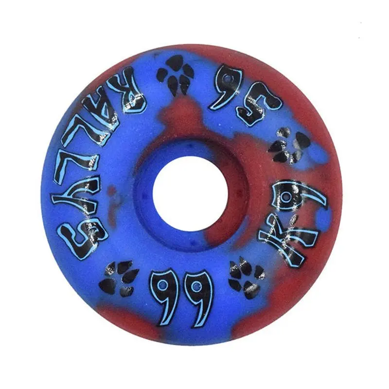 Dogtown 56Mm X 99A K-9 Rallys  Red / Blue Swirl Skateboard Wheels 4Pk 1