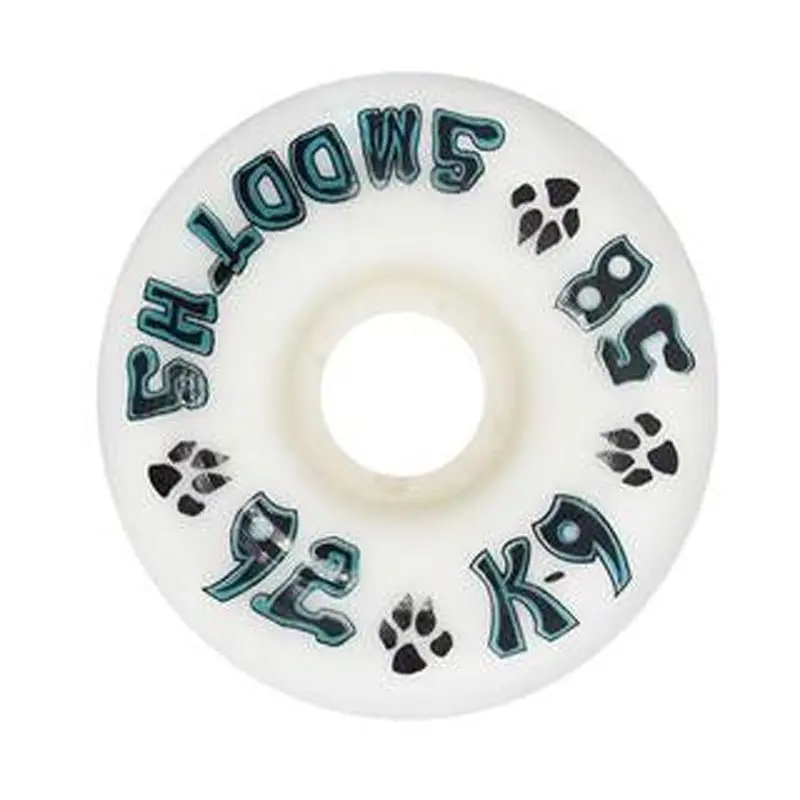 Dogtown 58Mm X 92A K-9 Smooths White Skateboard Wheels 4Pk 1