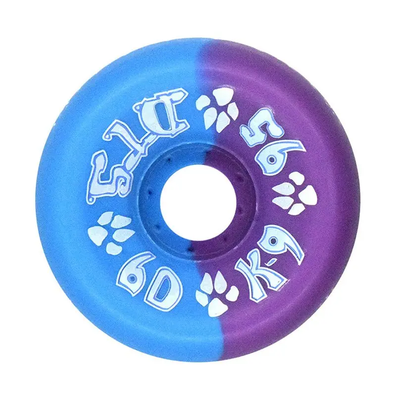 Dogtown 60Mm X 95A Neon Blue/Purple 50/50 K-9 80S Skateboard Wheels 4Pk 1