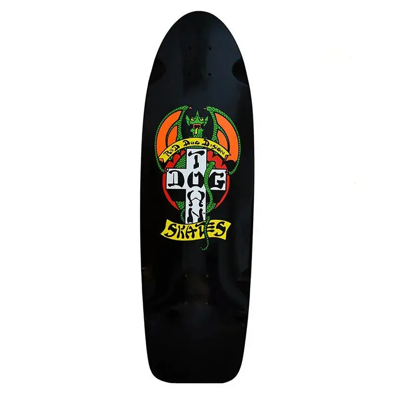 Dogtown 9" X 30" Red Dog Og 70S Classic Black Dip Skateboard Deck 1