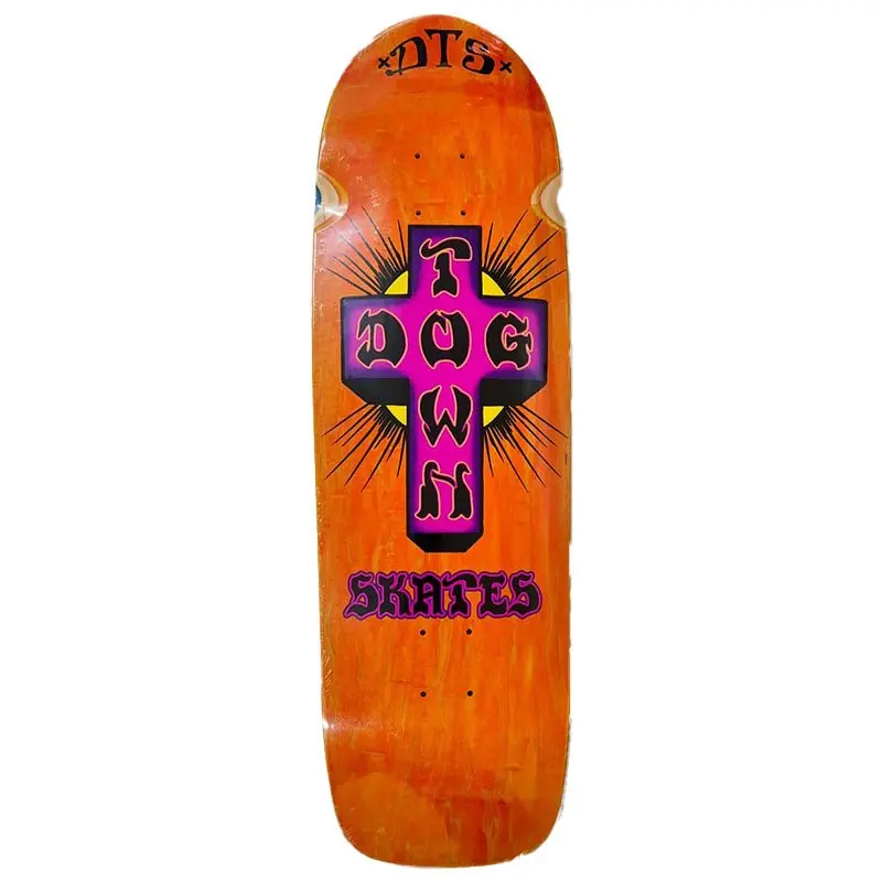 Dogtown 9.523" X 32.366" Orange Stain Bigger Boy Skateboard Deck 1