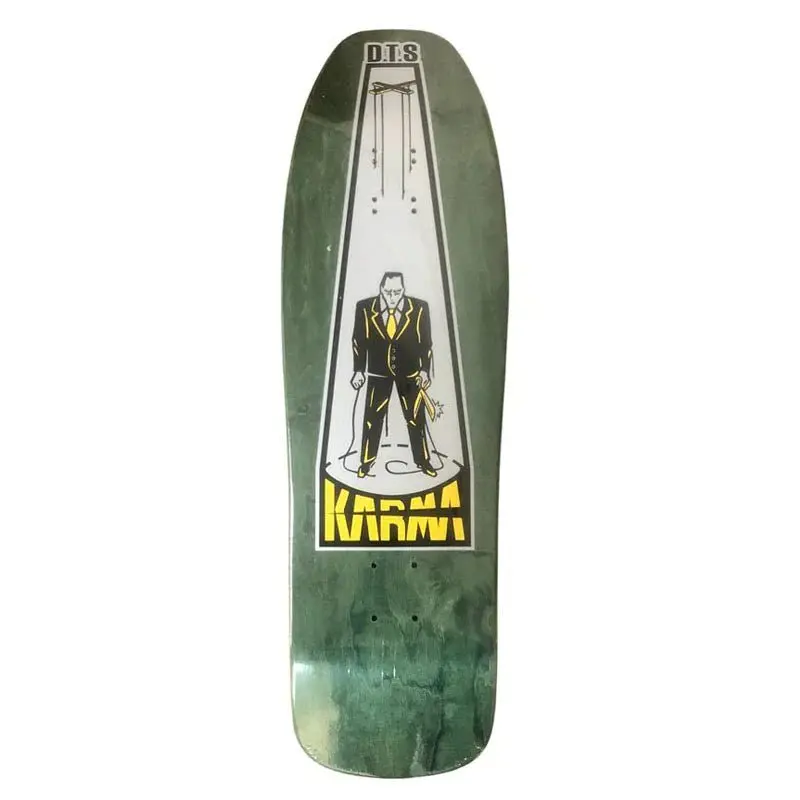 Dogtown 9.625" X 32.375" Karma Tsocheff Puppet (Army Green Stain) Skateboard Deck 1