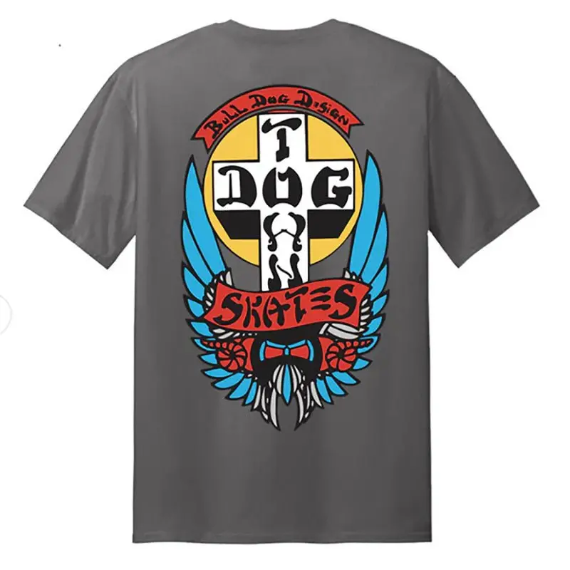 Dogtown Bull Dog Og 70S Charcoal T-Shirt 1