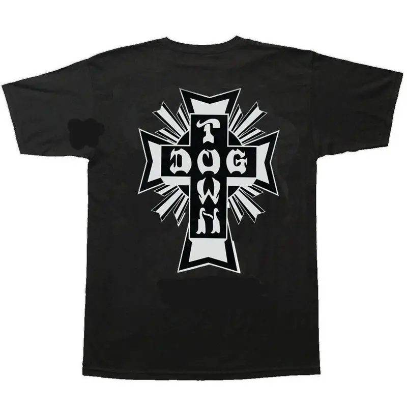 Dogtown Cross Logo Black/White T-Shirts 1