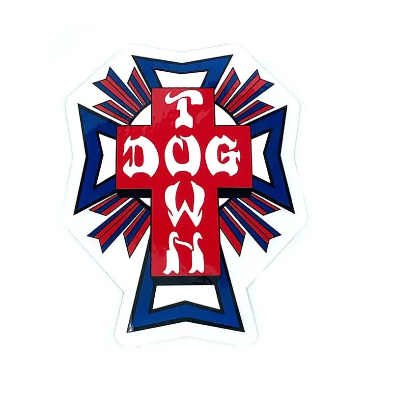 Dogtown Skateboards 2" Usa Cross Logo Sticker 1