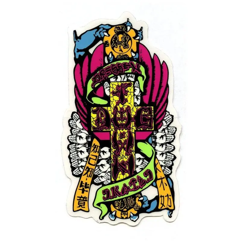 Dogtown Skateboards 4” Tall Sticker Eric Dressen Hands 1