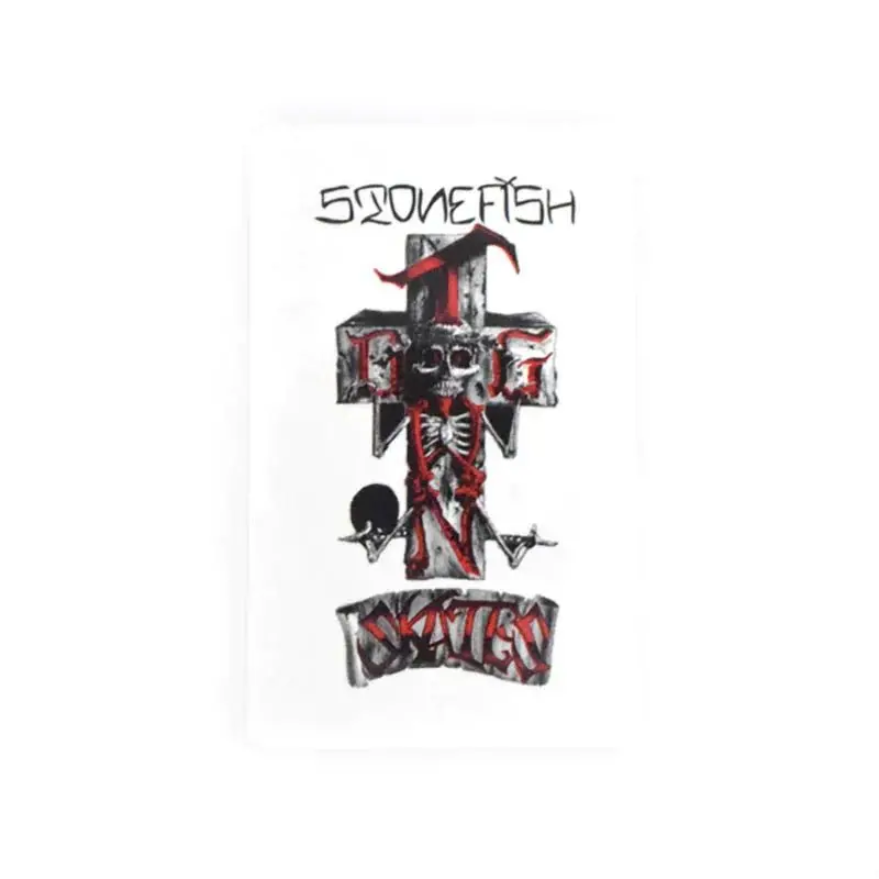 Dogtown Skateboards 4" Tall White/Red Stonefish Sticker 1