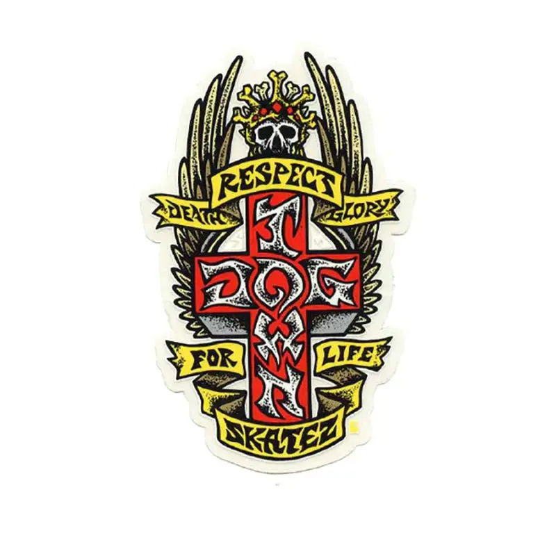 Dogtown Skateboards 4" X 2.5" Respect Sticker 1