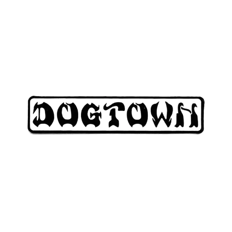 Dogtown Skateboards 4" X .75" Bar Logo White/Black Sticker 1