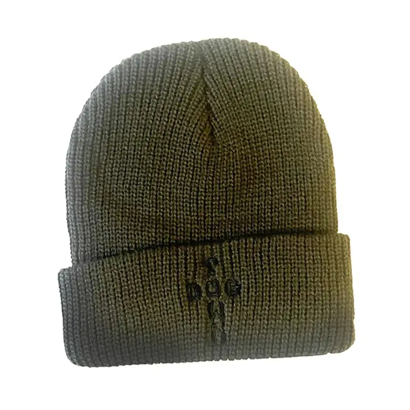 Dogtown Skateboards Cross Letters Olive Beanie 1