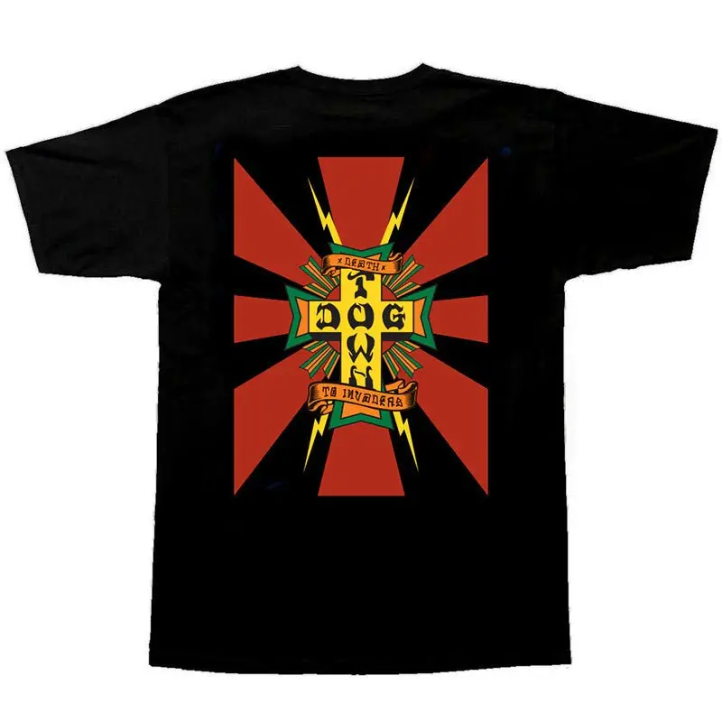Dogtown Skateboards Death To Invaders Black/Red T-Shirts 1