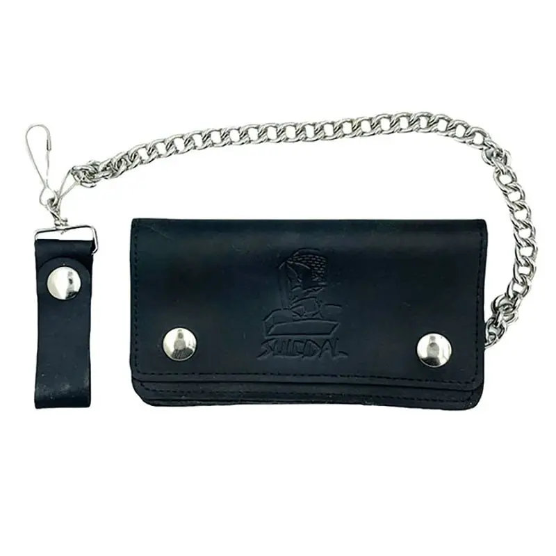 Dogtown Skateboards Suicidal Large Leather Chain Wallet 1