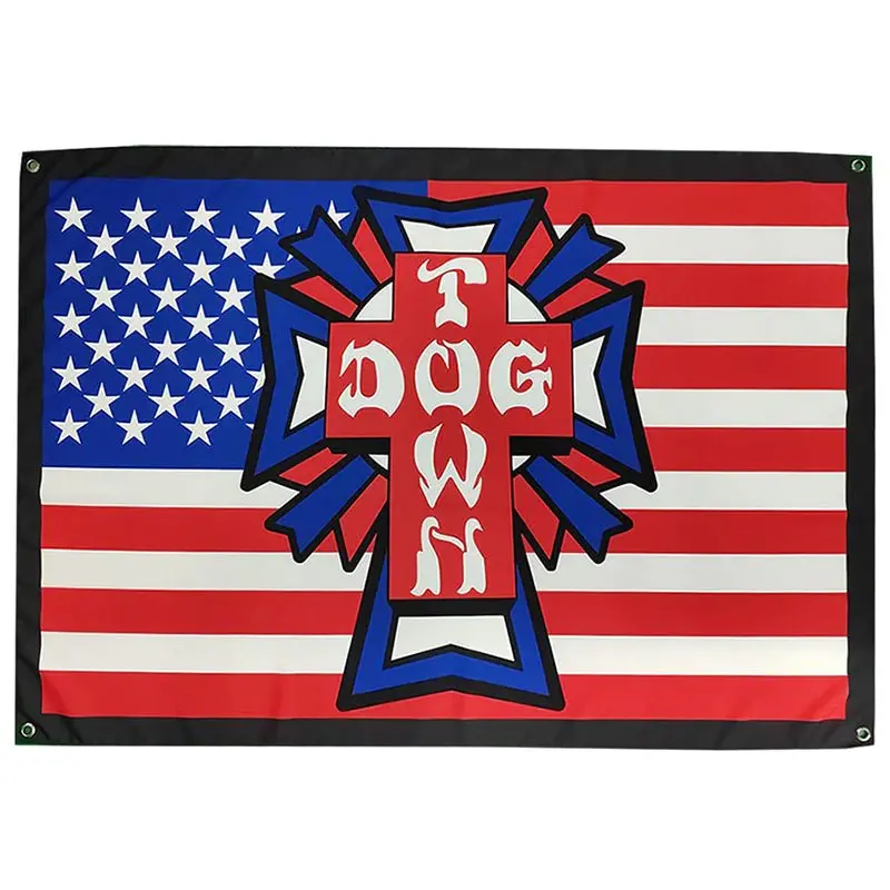 Dogtown Skateboards Usa Flag - 46" X 60" 1