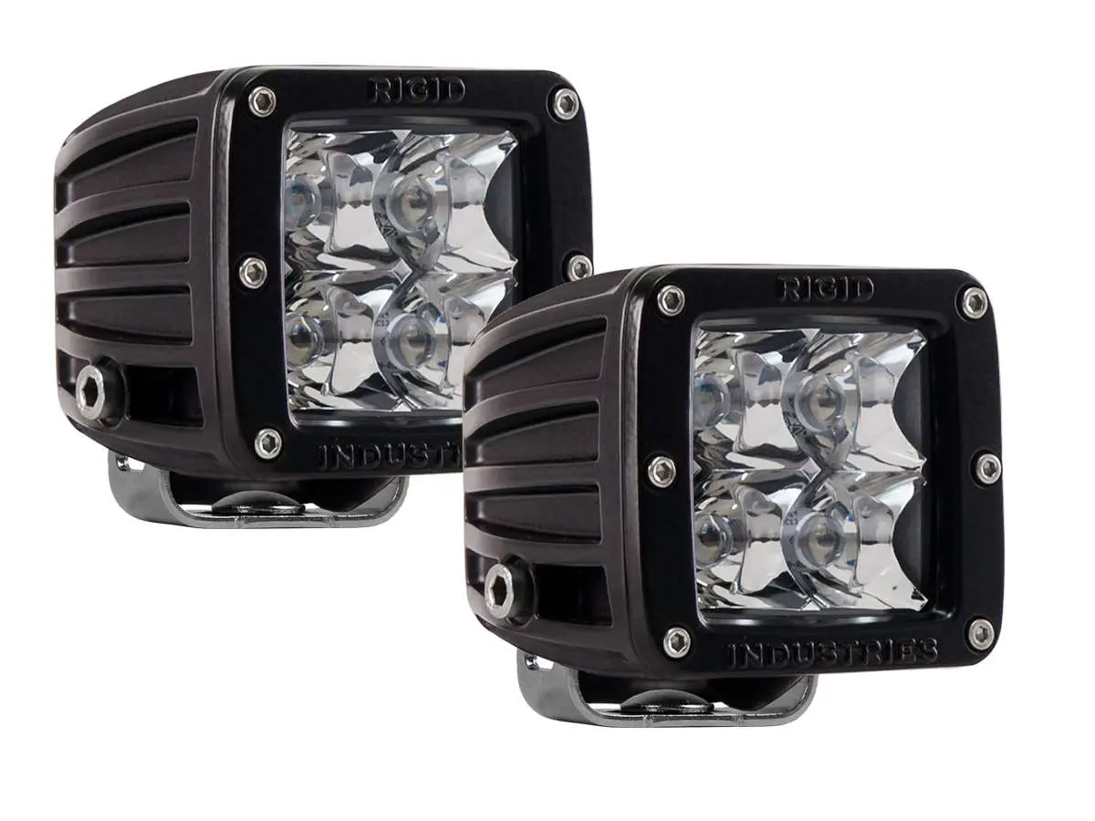 Rigid D-Series Pro White Spot Led Pair 1