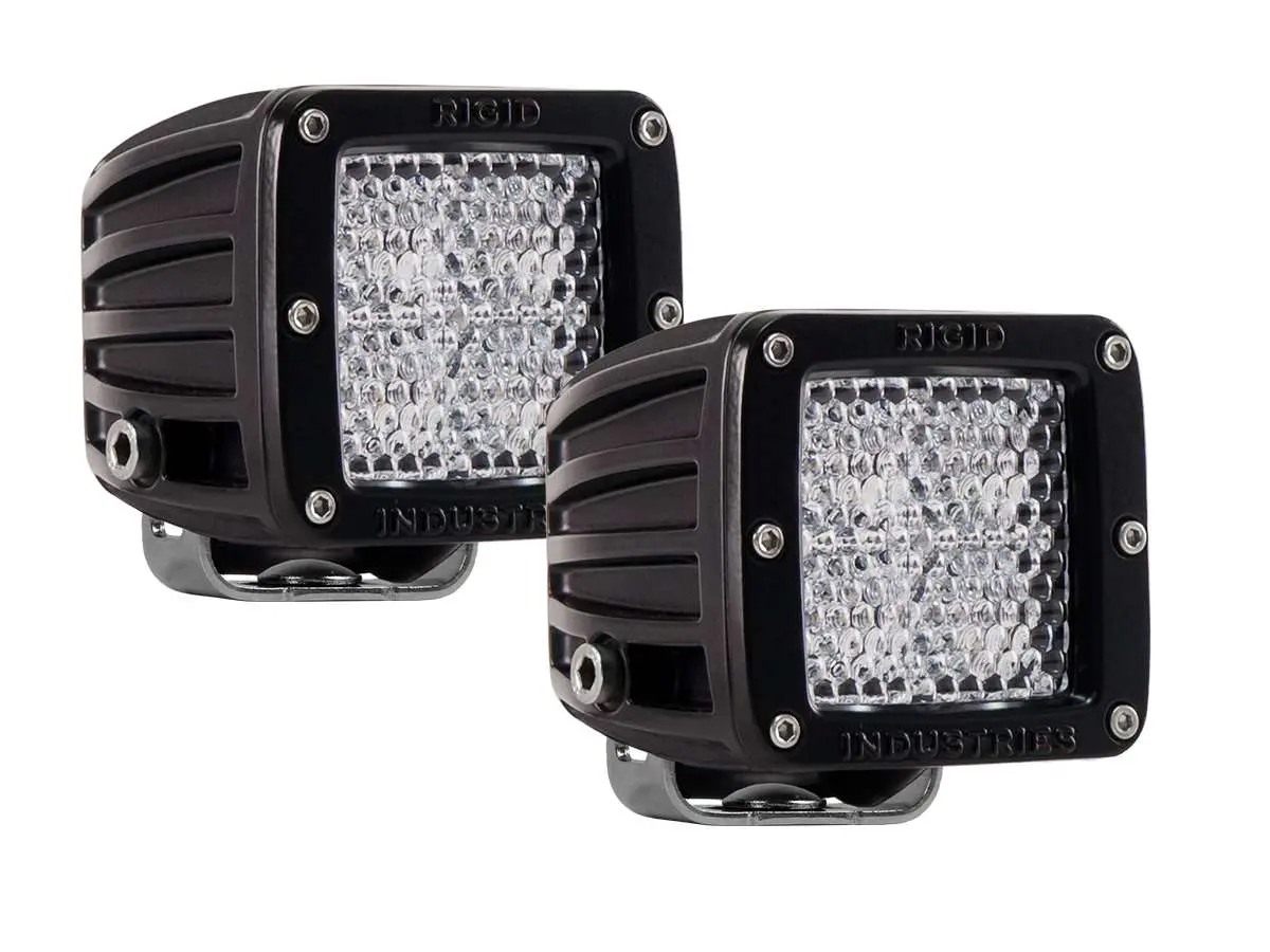 Rigid D-Series Pro White Diffused Led Pair 1