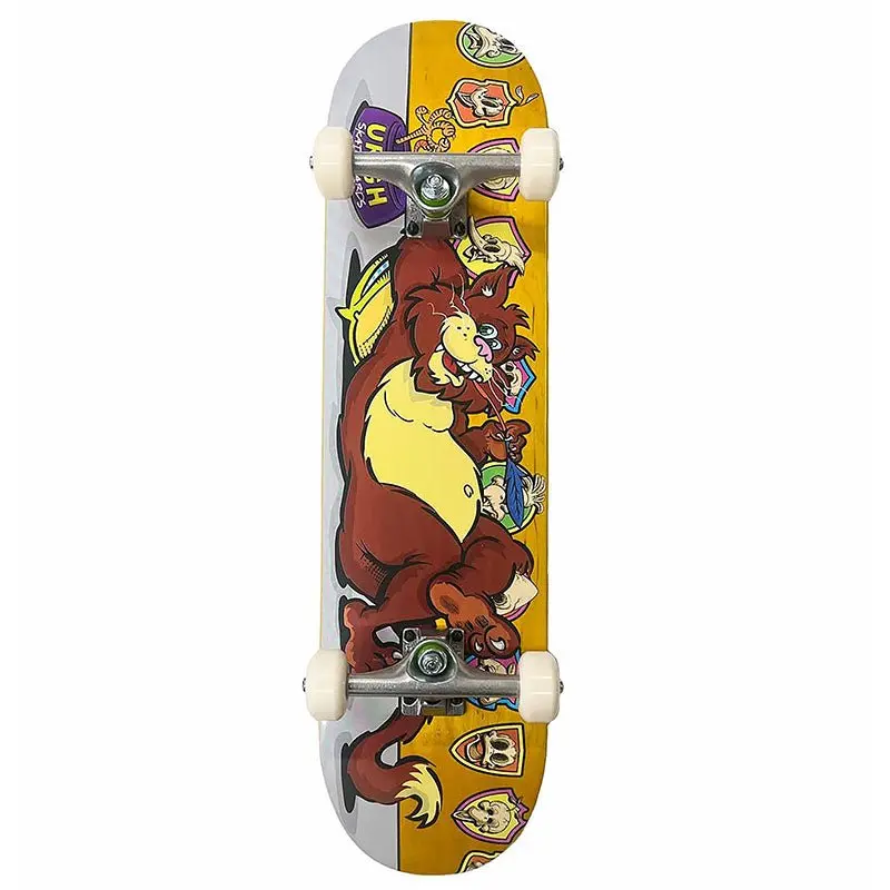 Dylans Special Og Urgh 8.0" Fat Cat Yellow Stain Complete Skateboard 1