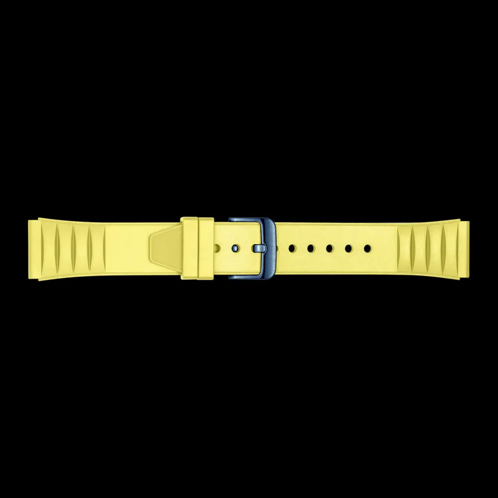 Yellow Fluoro Rubber Strap Suitable For Windows Series 1