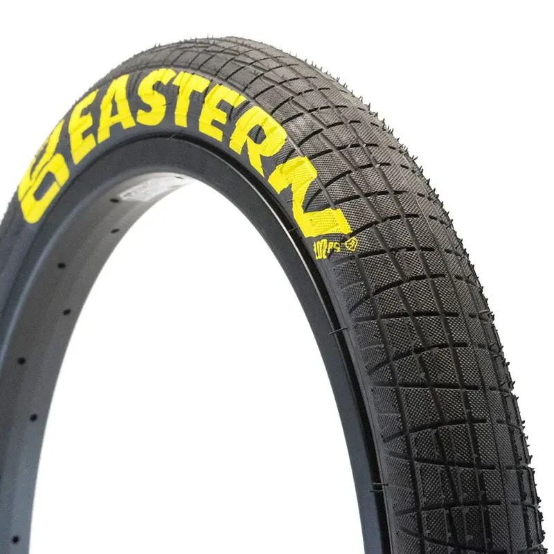 Eastern 20" X 2.3" 100Psi, Throttle Yellow Logo Bicycle Tire 1