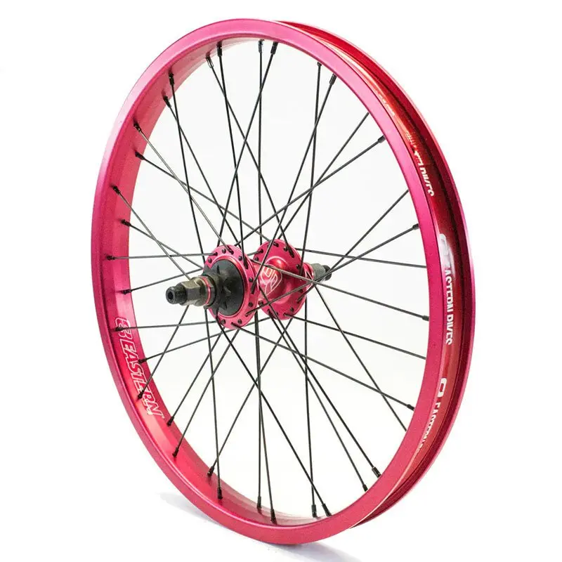 Eastern Bicycle Buzzip Matte Red Ano Rear Bicycle Wheel 1