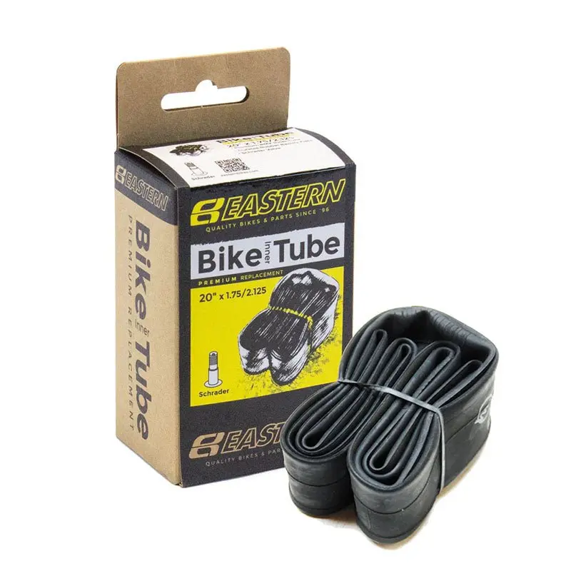 Eastern Bicycles 20"X1.75/2.125, A/V Schrader Black Rubber Inner Tubes 1