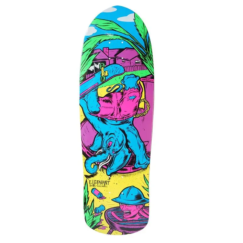 Elephant Brand 9.5" X 32.25" Bbq Session Blue Skateboard Deck 1