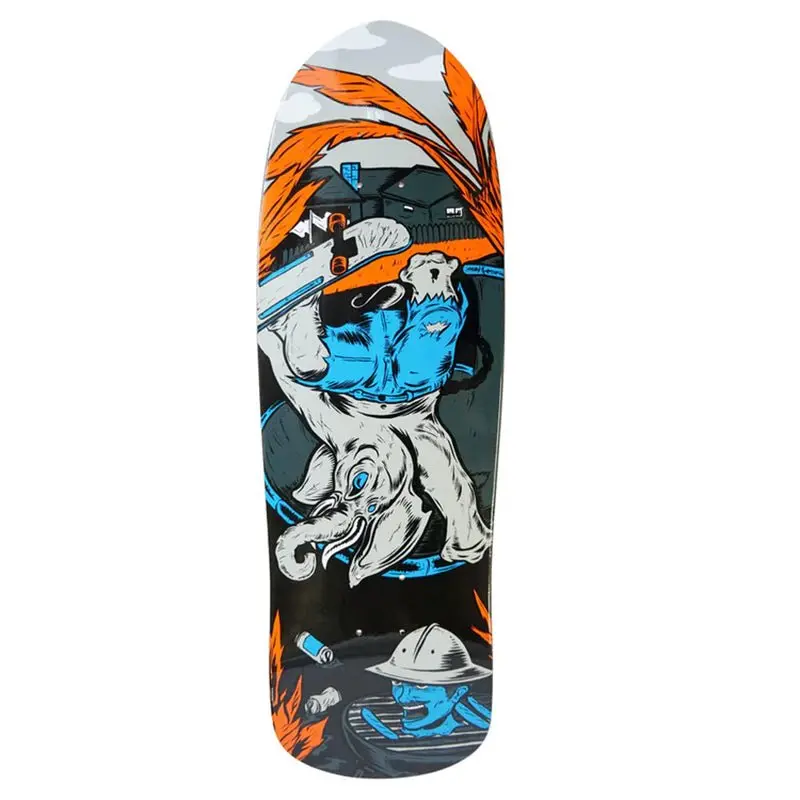 Elephant Brand 9.5" X 32.25" Bbq Session Grey Skateboard Deck 1